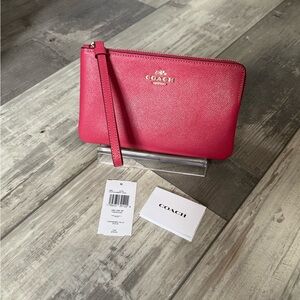 Coach Strawberry Haze Wristlet NWT